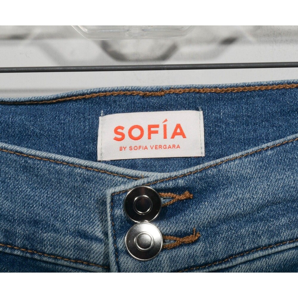 NWT Sofia Vergara Margot Luxe Vintage Wide Super High Rise Crop Jeans Sz 20W - Picture 3 of 5